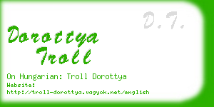 dorottya troll business card